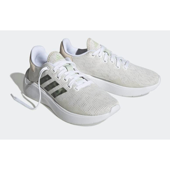 Adidas Puremotion 2.0 Women's Running Shoes White Linen Green Size 10 - Picture 1 of 7